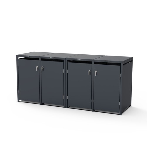Schartec mülltonnenbox 4er - schartec®,