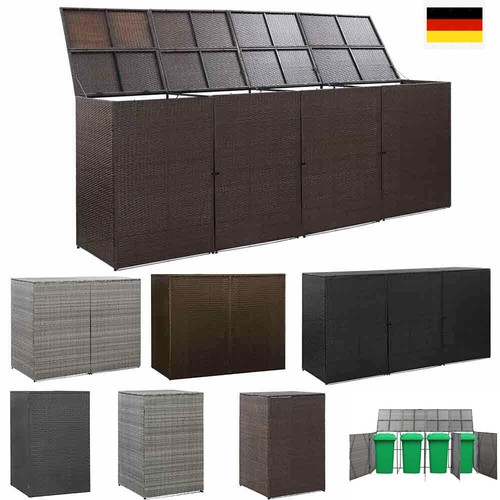 Mülltonnenbox für 3 - mülltonnenbox, 1/2/3/4