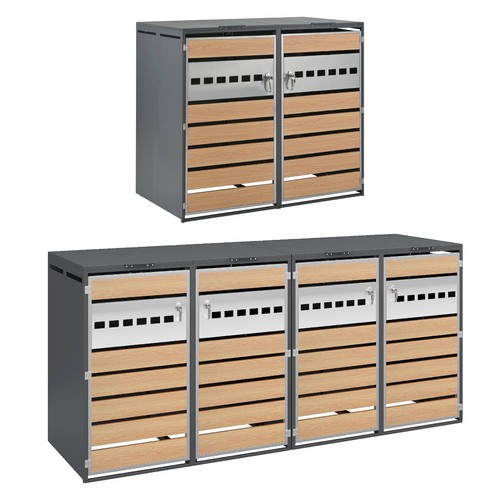 Mülltonnenbox mit - 4x,