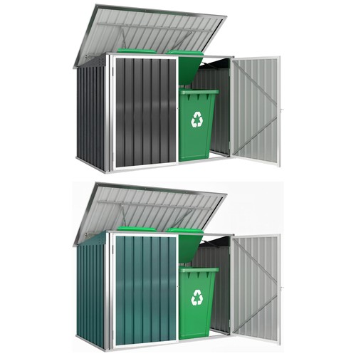 Outsunny mülltonnenbox für - outsunny, 2