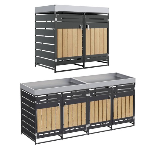 Mülltonnenbox mit - 2x,