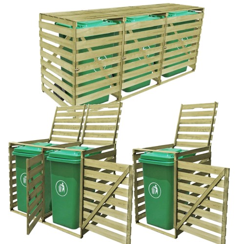 Mülltonnenbox für 3 - mülltonnenbox,