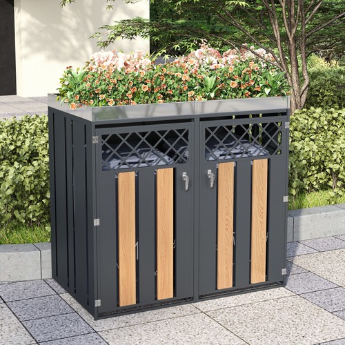 2er set mülltonnenbox - 2er,