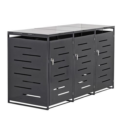 Metall mülltonnenbox - metall,