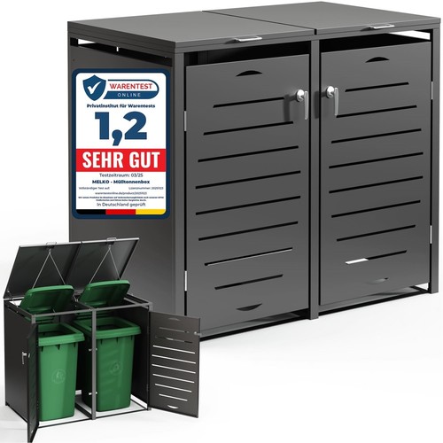 Mülltonnenbox 2er