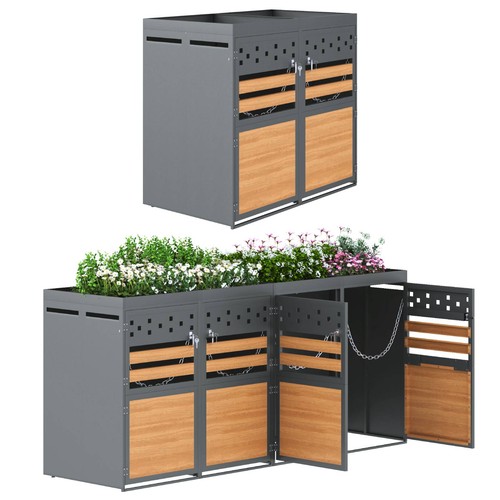 2er 4er set mülltonnenbox mit - 4er,
