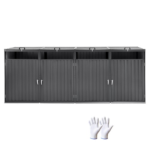 4er mülltonnenboxen 240l - 4er, 4*240l