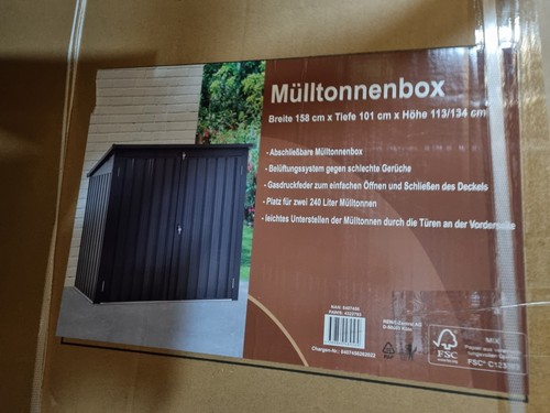 Mülltonnenbox 2er 240l - mülltonnenbox,